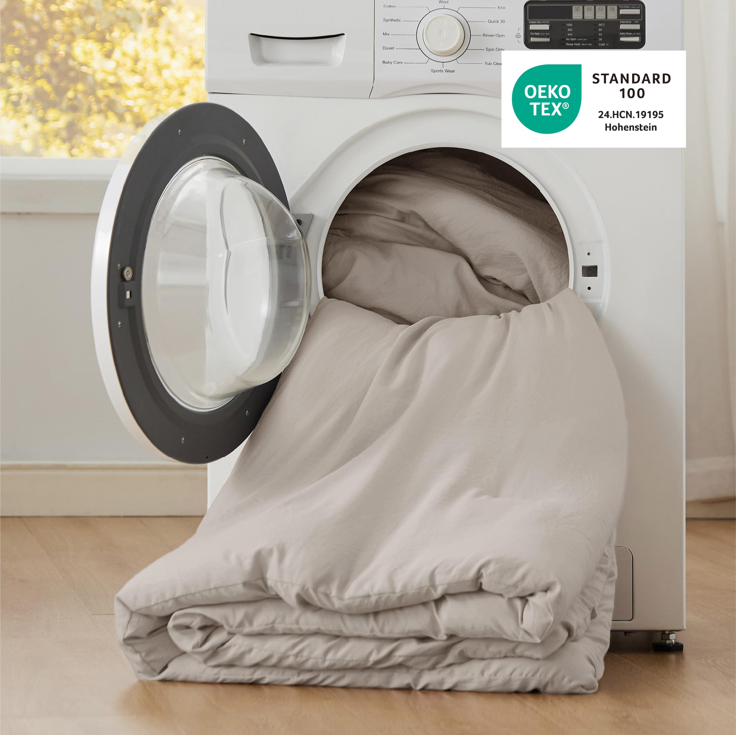 Bedsure tejido prelavado certificado para seguridad y uso diario