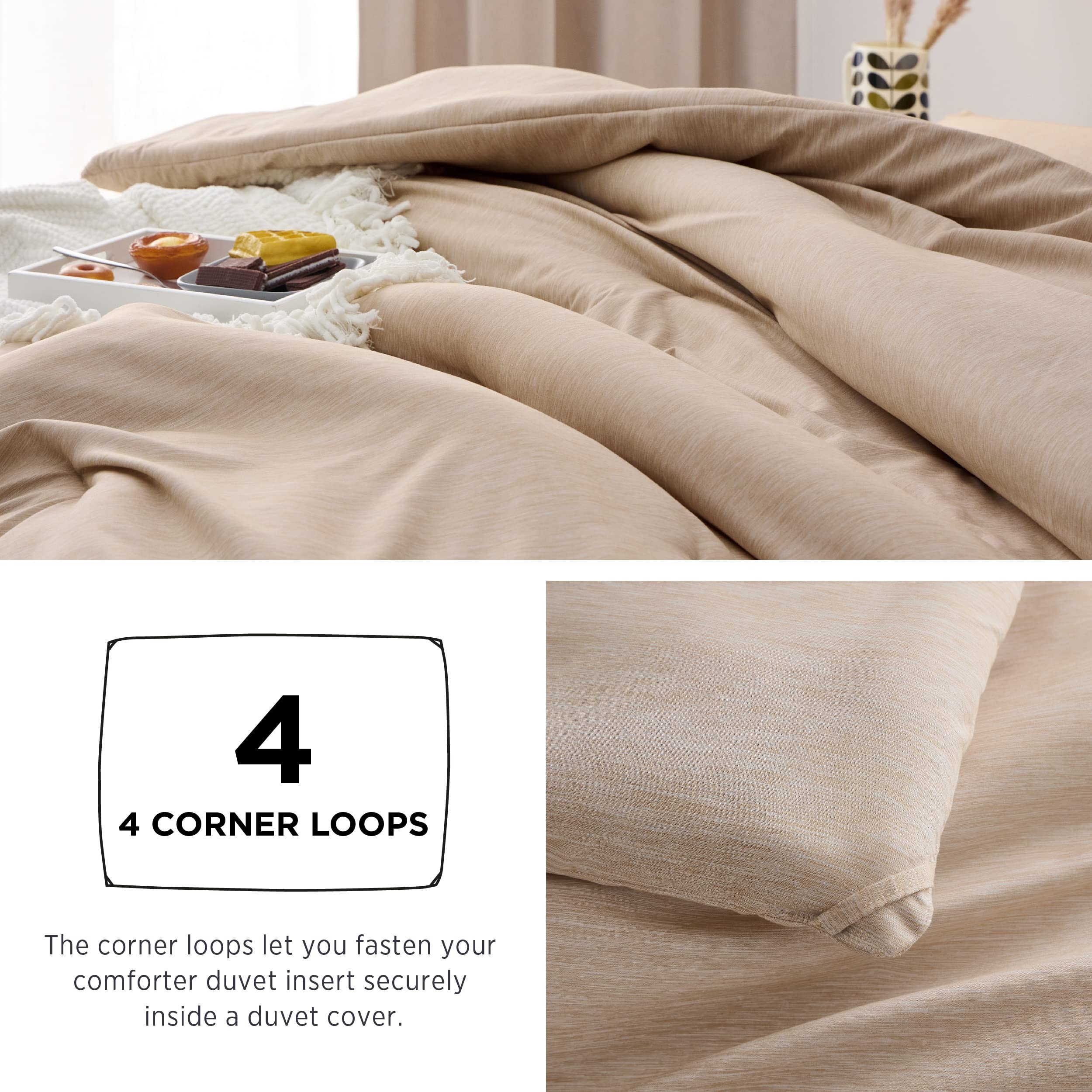 Teñido cationico de Bedsure, diseño de doble tono para un aspecto moderno.