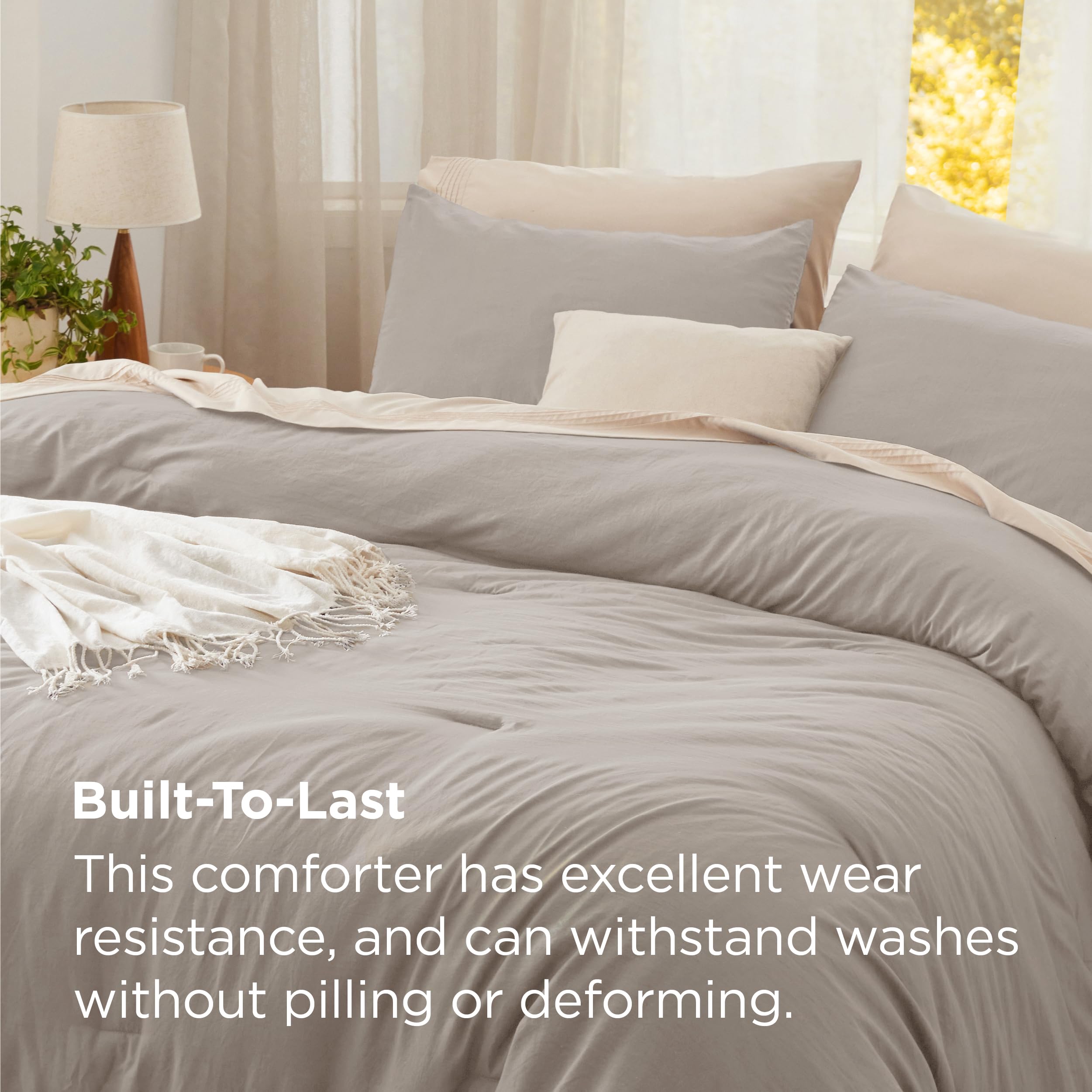 Bedsure textura parecida a algodón suave para sensación natural