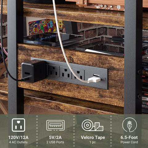Besiost AV Media Stand iluminación LED que crea ambiente suave.