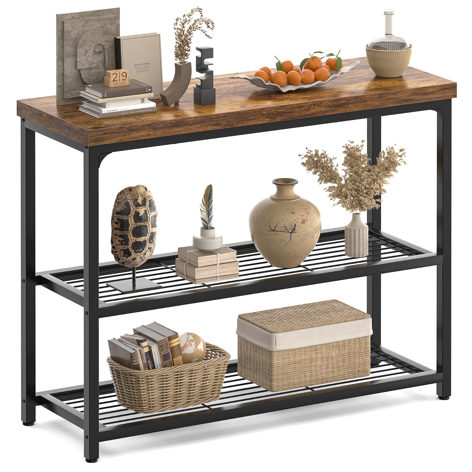 Consola Besiost 32 pulgadas con almacenamiento para paso ordenado.