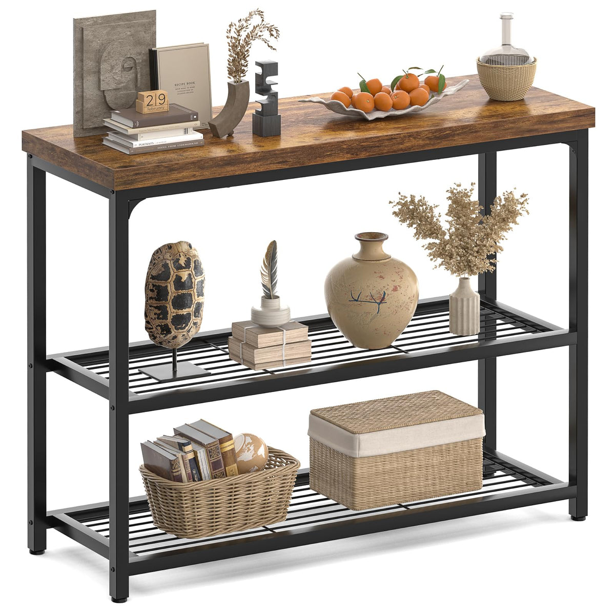 Consola Besiost 32 pulgadas con almacenamiento para paso ordenado.