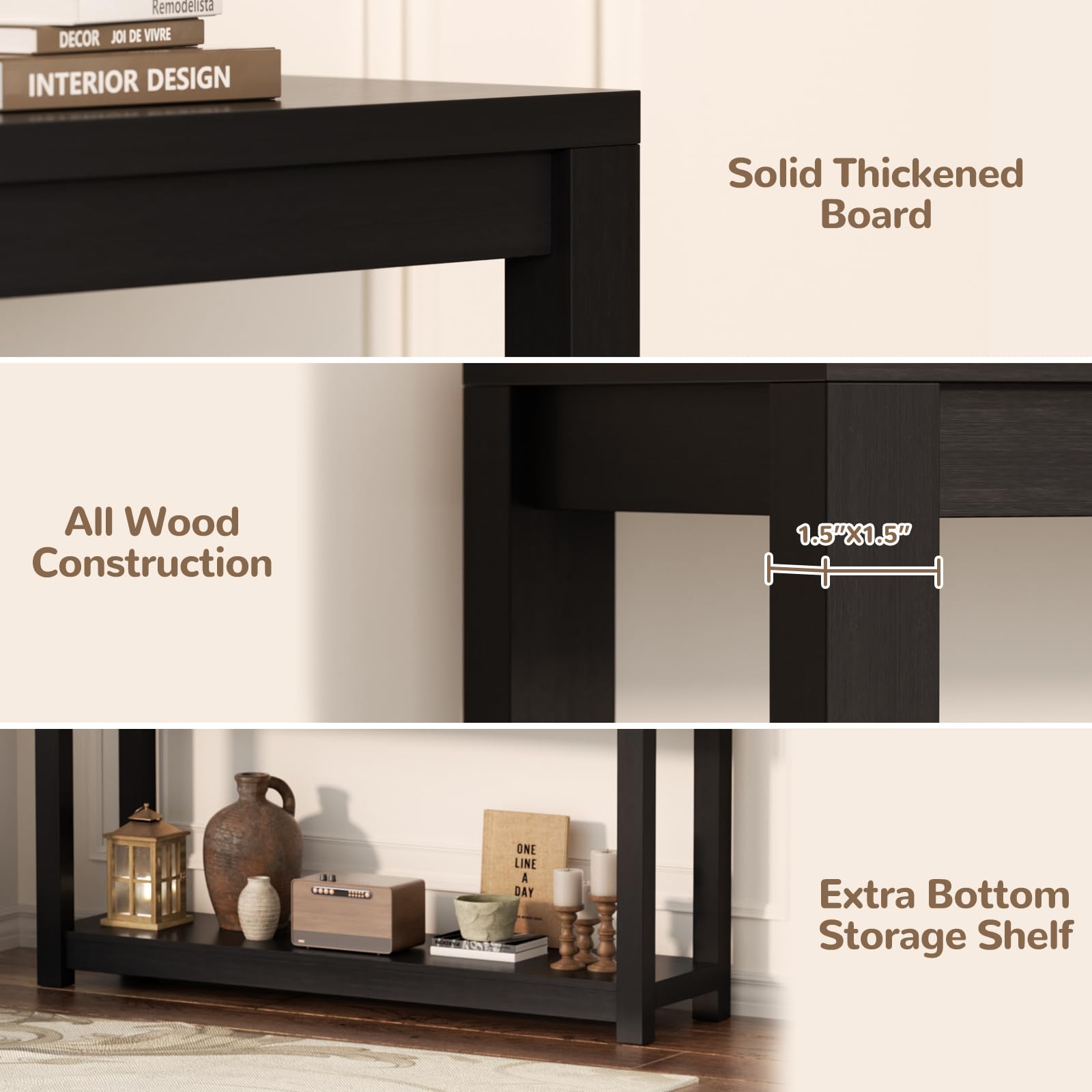 Besiost Consola de Entrada en recibidor, uso diario y práctico