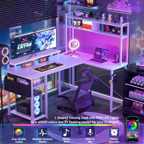 Besiost estante superior de dos niveles para libros, plantas y accesorios.