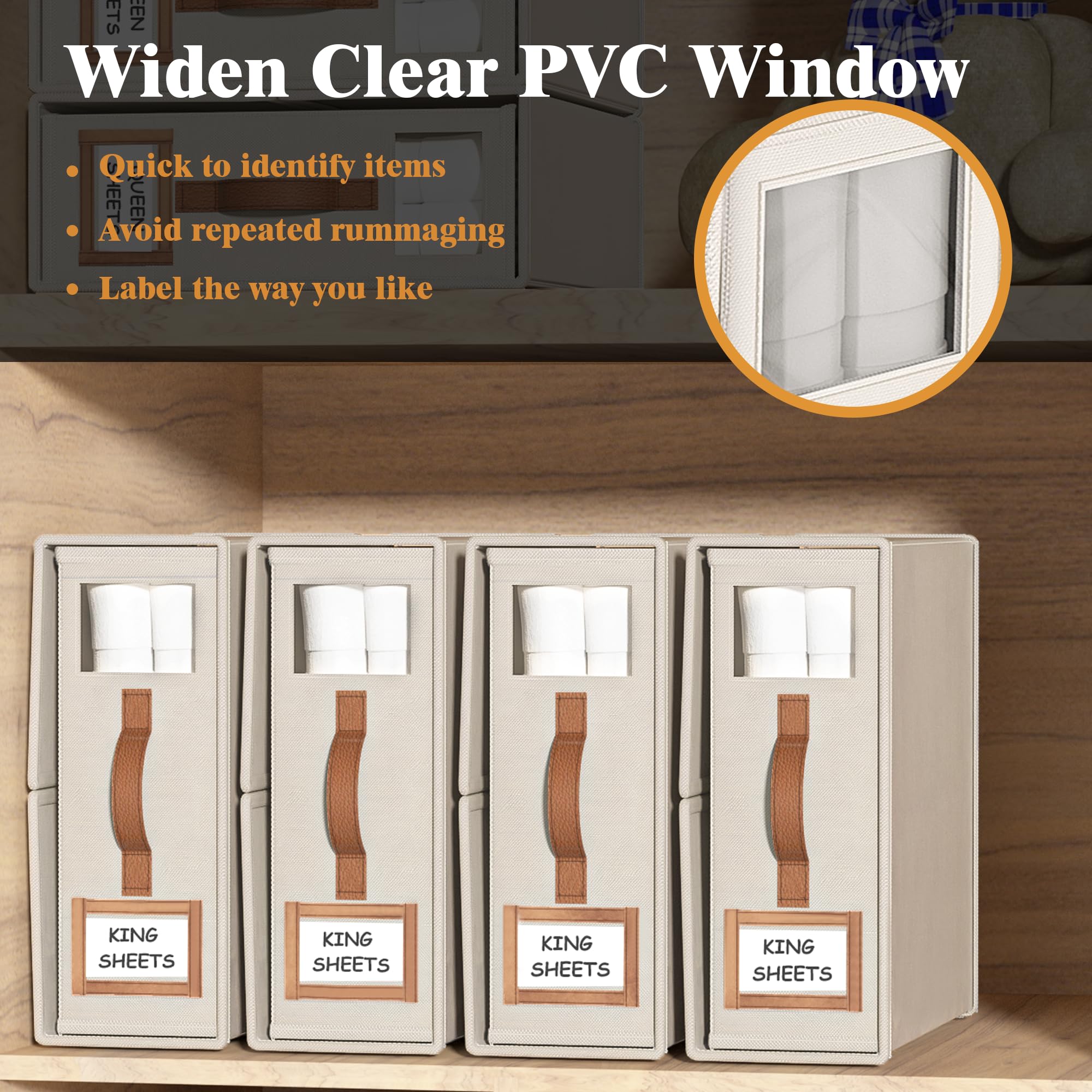 BigPonPon ahorro de espacio organiza sábanas en una sola caja