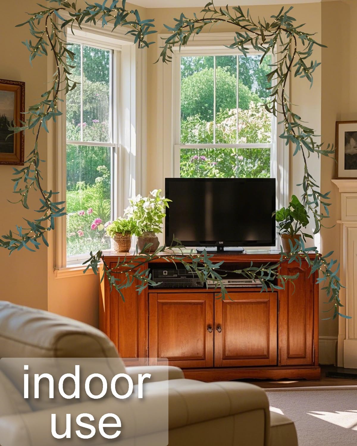 Ambiente hogareño iluminado por Birchlitland para sala o patio.