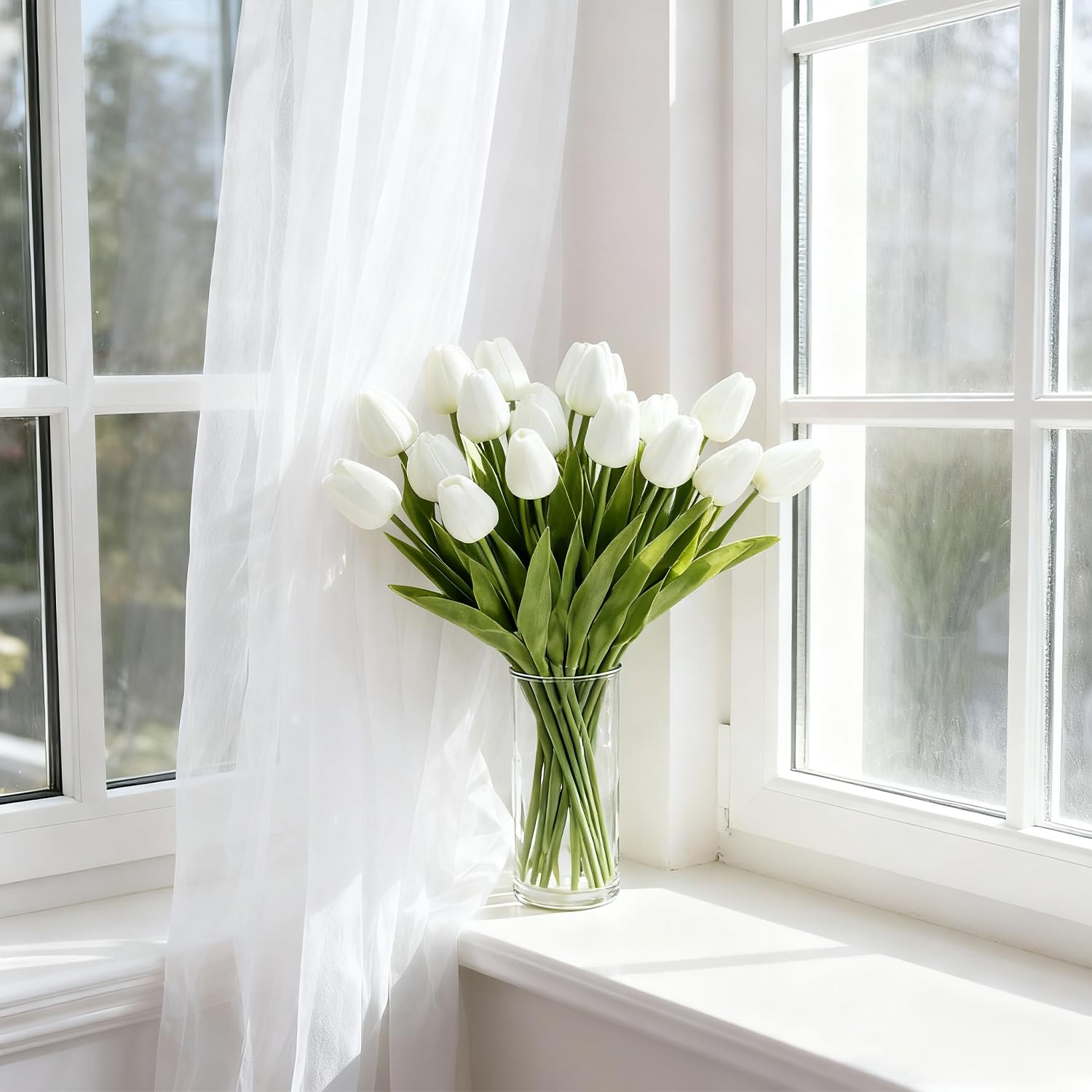 BLISOUL tulipanes para centro de mesa arreglo sofisticado