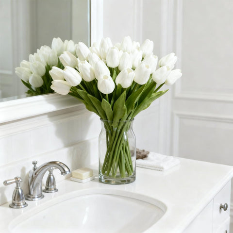 BLISOUL tulipanes pétalos suaves y textura realista para tocar