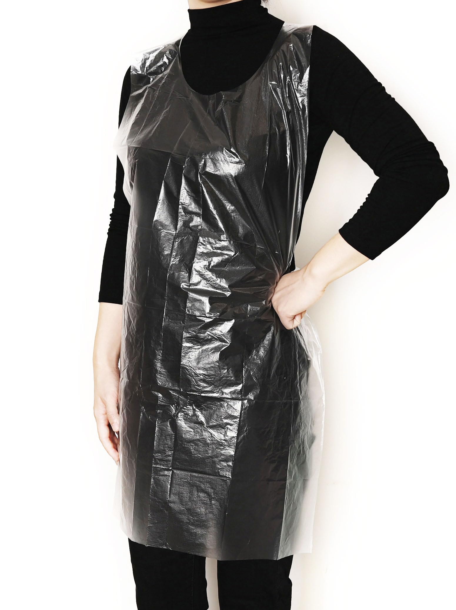 Bluelark delantal desechable con empaque individual, práctico para llevar y usar