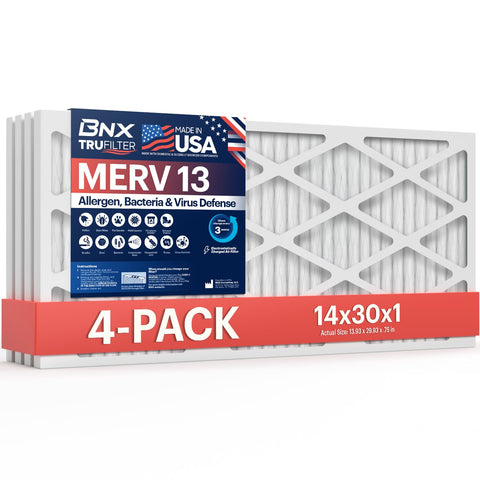 BNX TruFilter: empaque listo para reemplazo en sistemas de climatización.