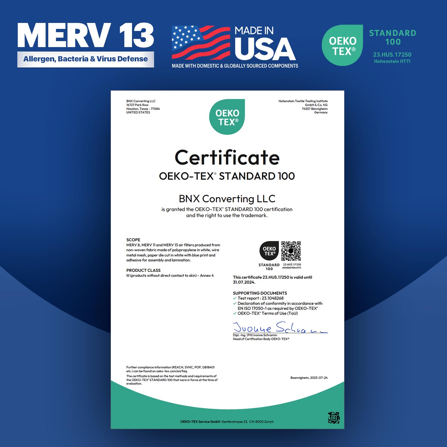 BNX TruFilter, captura de partículas microscópicas para aire más limpio