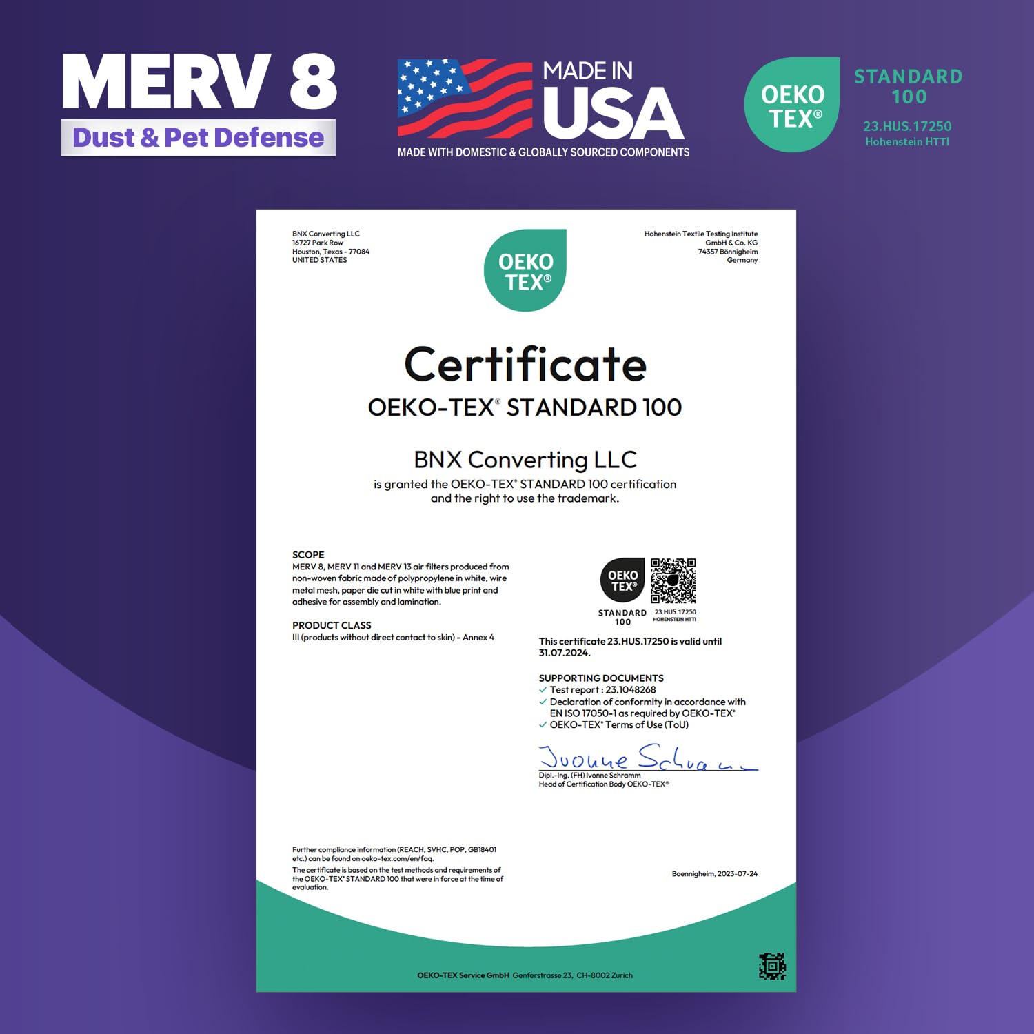 BNX TruFilter: uso doméstico ideal en sistemas HVAC con mascotas