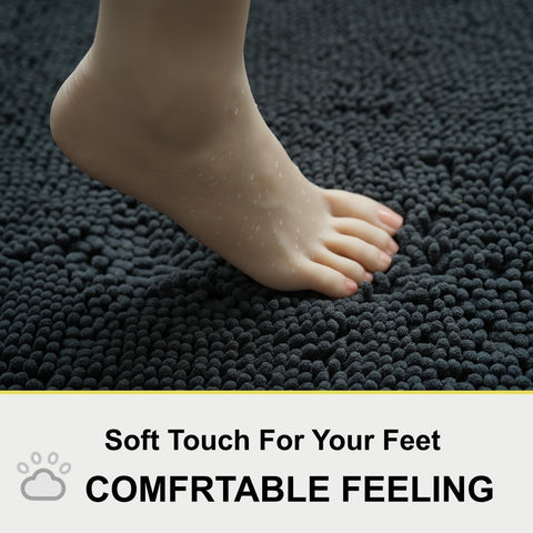 BOANKODU alfombra de secado rápido para baños, uso continuo.