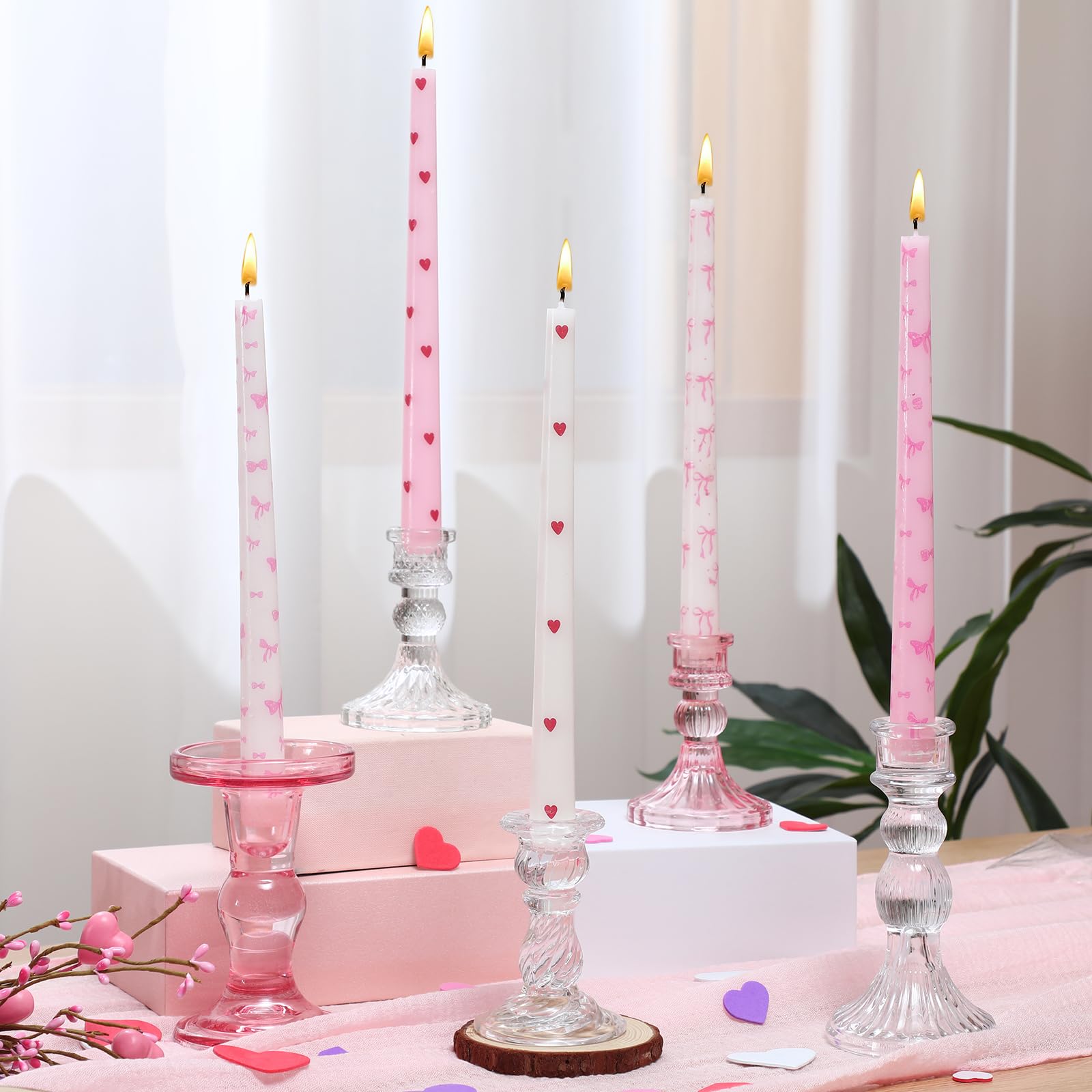 Vela Bokon San Valentín Corazón para ambientar cenas románticas.