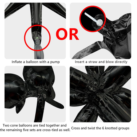 Bomsi globo en piso para ambientación de fiesta