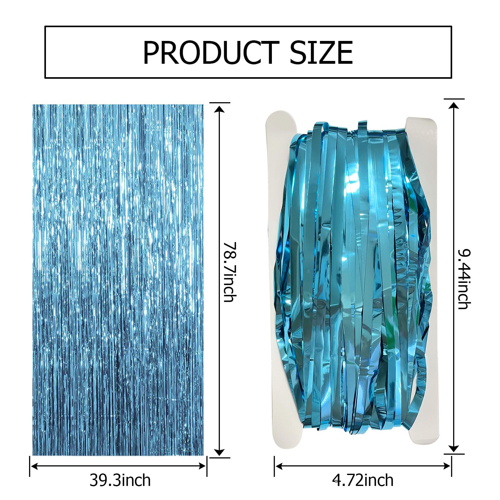 BOMSI escenario azul con foil brillante, perfecto para sesiones y sorpresas