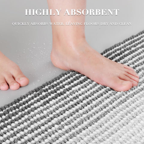 BSICPRO lavado a máquina de alfombras de baño duraderas