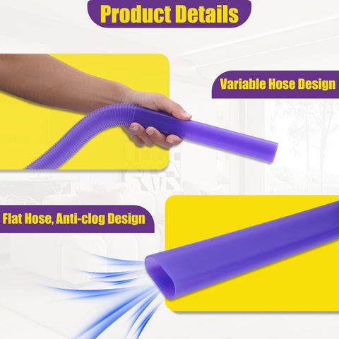 Buhobha manguera flexible llega a conductos y rincones difíciles.