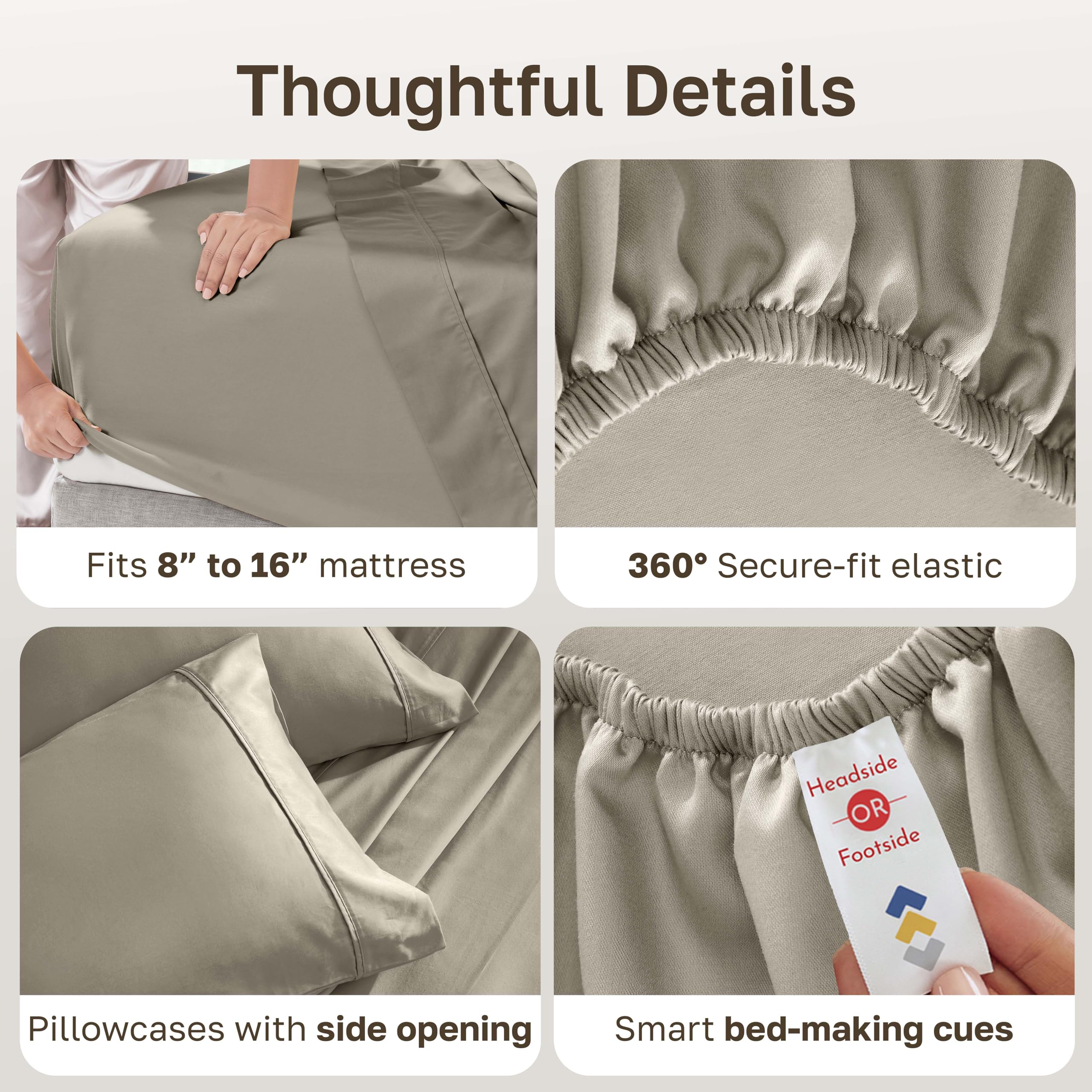 Incluye dos fundas de almohada king para juego completo de California Design Den.