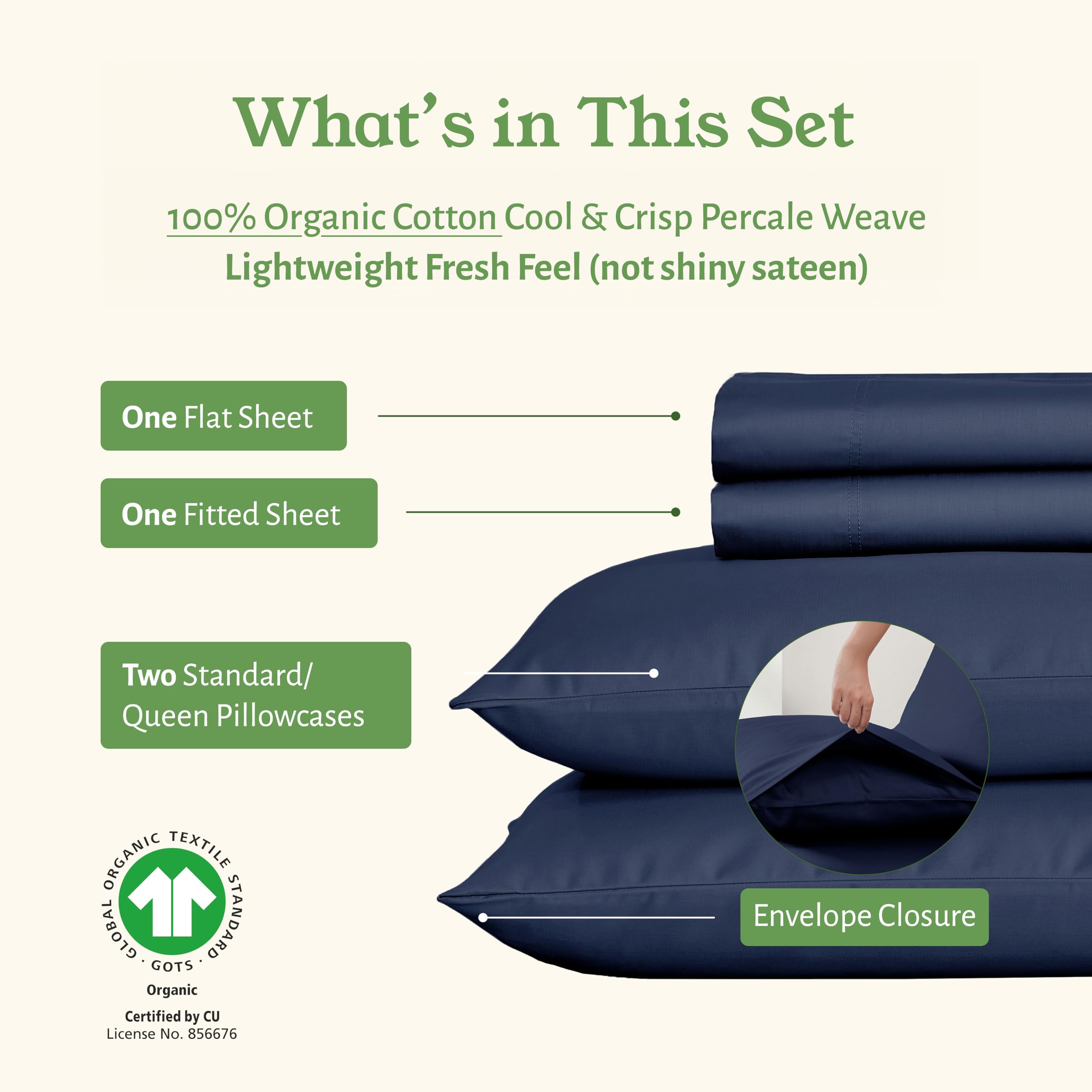 California Design Den: algodón orgánico con bolsillos profundos