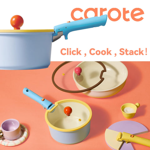 CAROTE juego apto para horno e inducción para una cocción versátil.