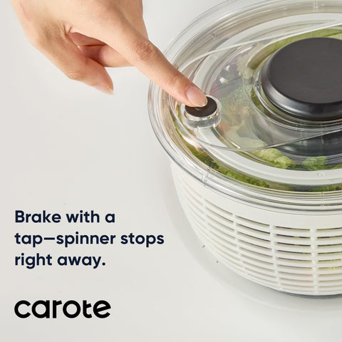 CAROTE centrifuga tapa retratil y mango ergonómico para almacenamiento.