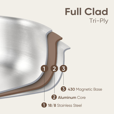 CAROTE interior liso y suave para cocción uniforme.