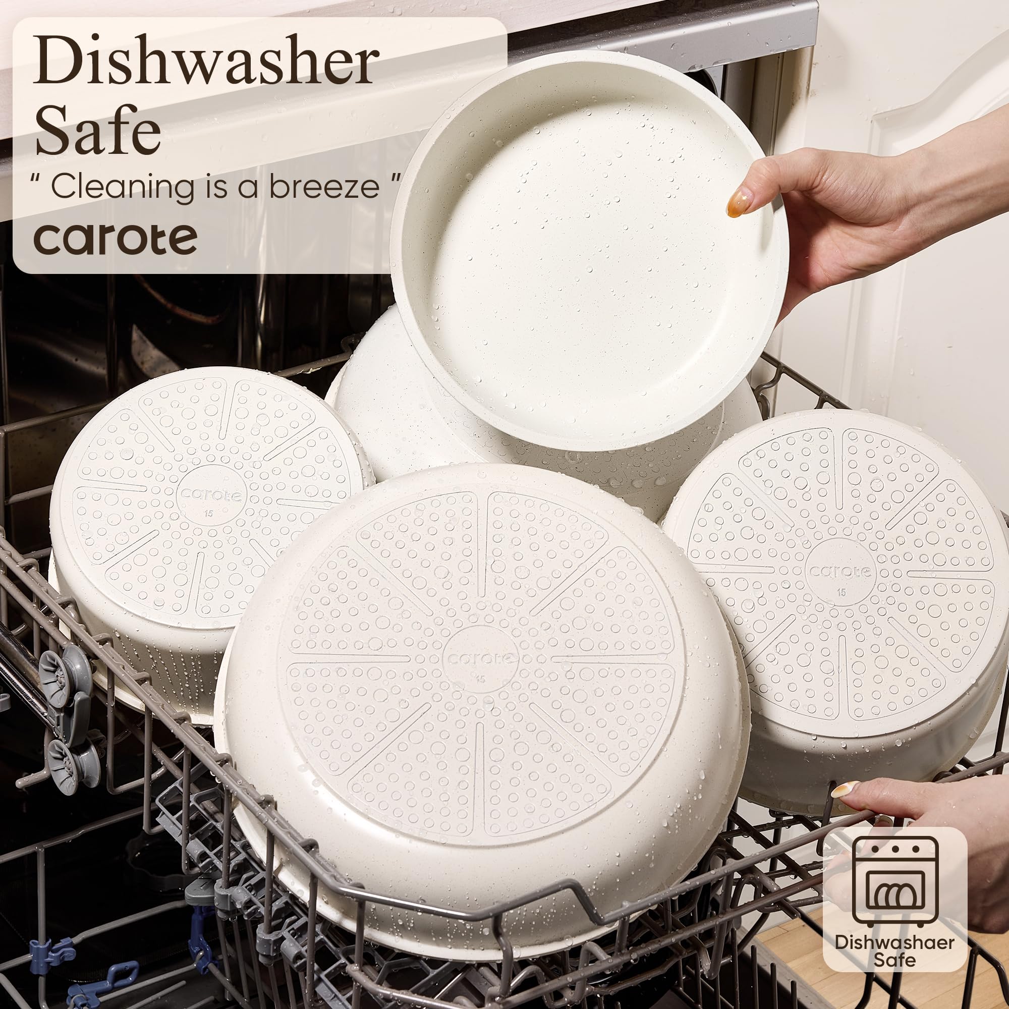 CAROTE mango desmontable permite usar y guardar en horno con seguridad