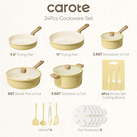 CAROTE sartén cerámico antiadherente, cocina sin esfuerzo.