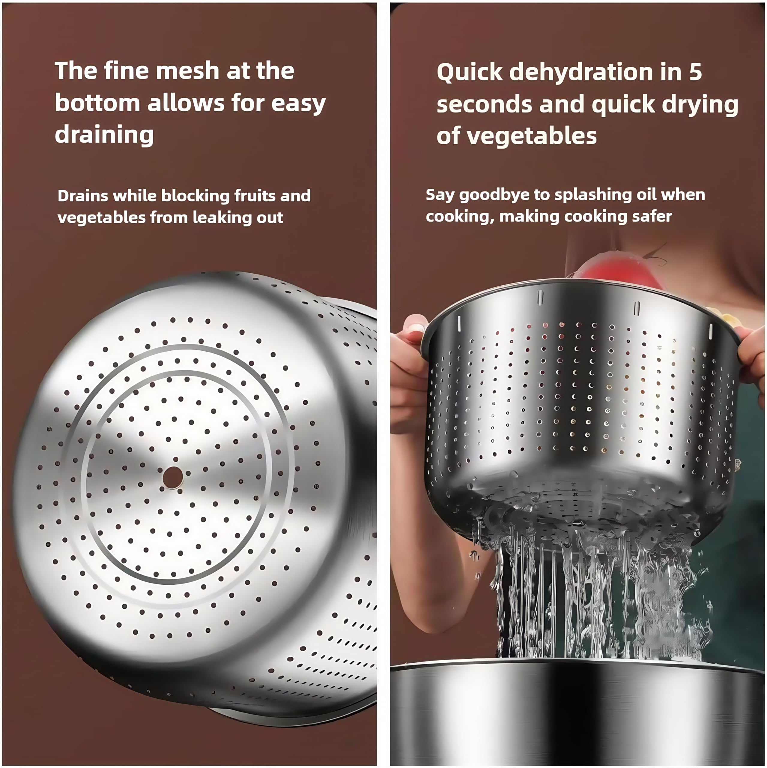 La centrífuga-ensaladas de 6L es ideal para familias grandes.