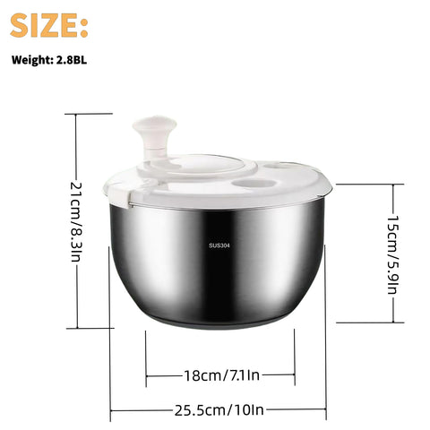 La centrífuga-ensaladas es versátil para verduras y pastas en casa.