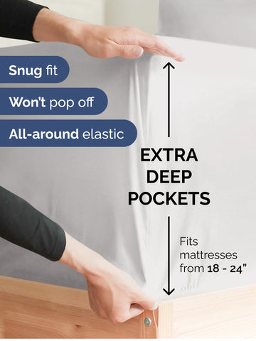 CGK Unlimited sábanas Cal King de microfibra suave para un tacto cómodo.