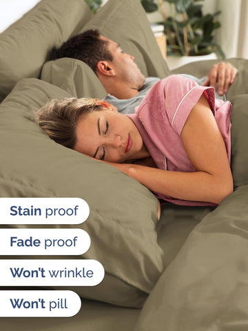 CGK Unlimited sábanas rey, acabado sin arrugas para una apariencia ordenada