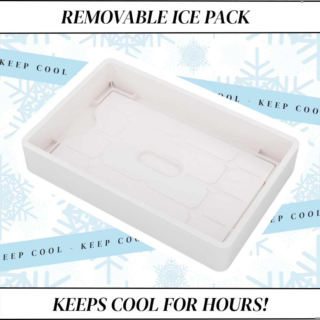 Charcoolerie paquete de hielo desmontable conserva la comida fría durante horas