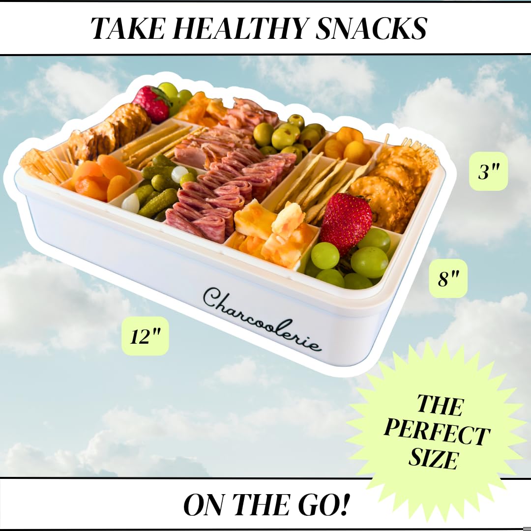 Charcoolerie tapas 4 cierres herméticos evita derrames durante el traslado