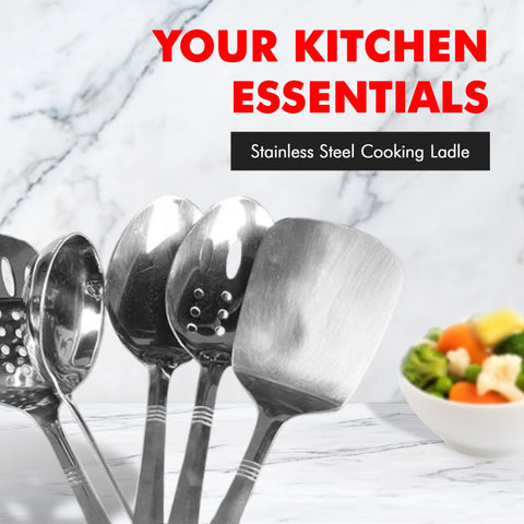 El diseño versátil del Cucharón Chef Craft Select complementa cualquier estilo de cocina.