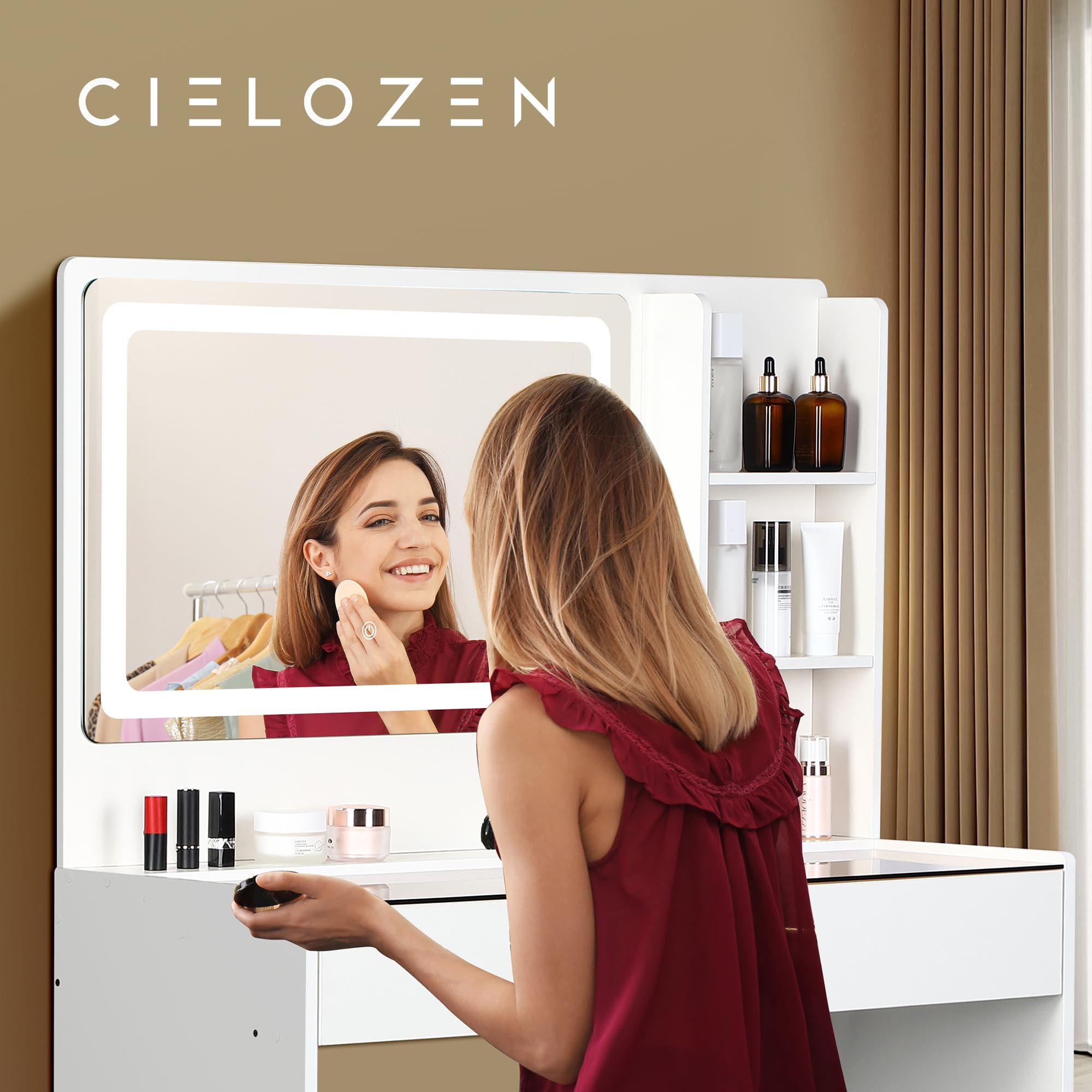 Cielozen vanidad regalo ideal para ella, diseño elegante y materiales sostenibles.