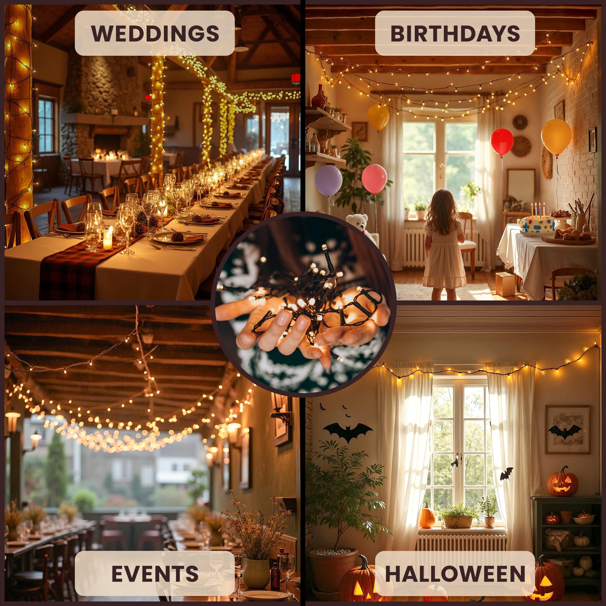 Clavoris Teeny Lights 50ct uso en miniaturas y dioramas.