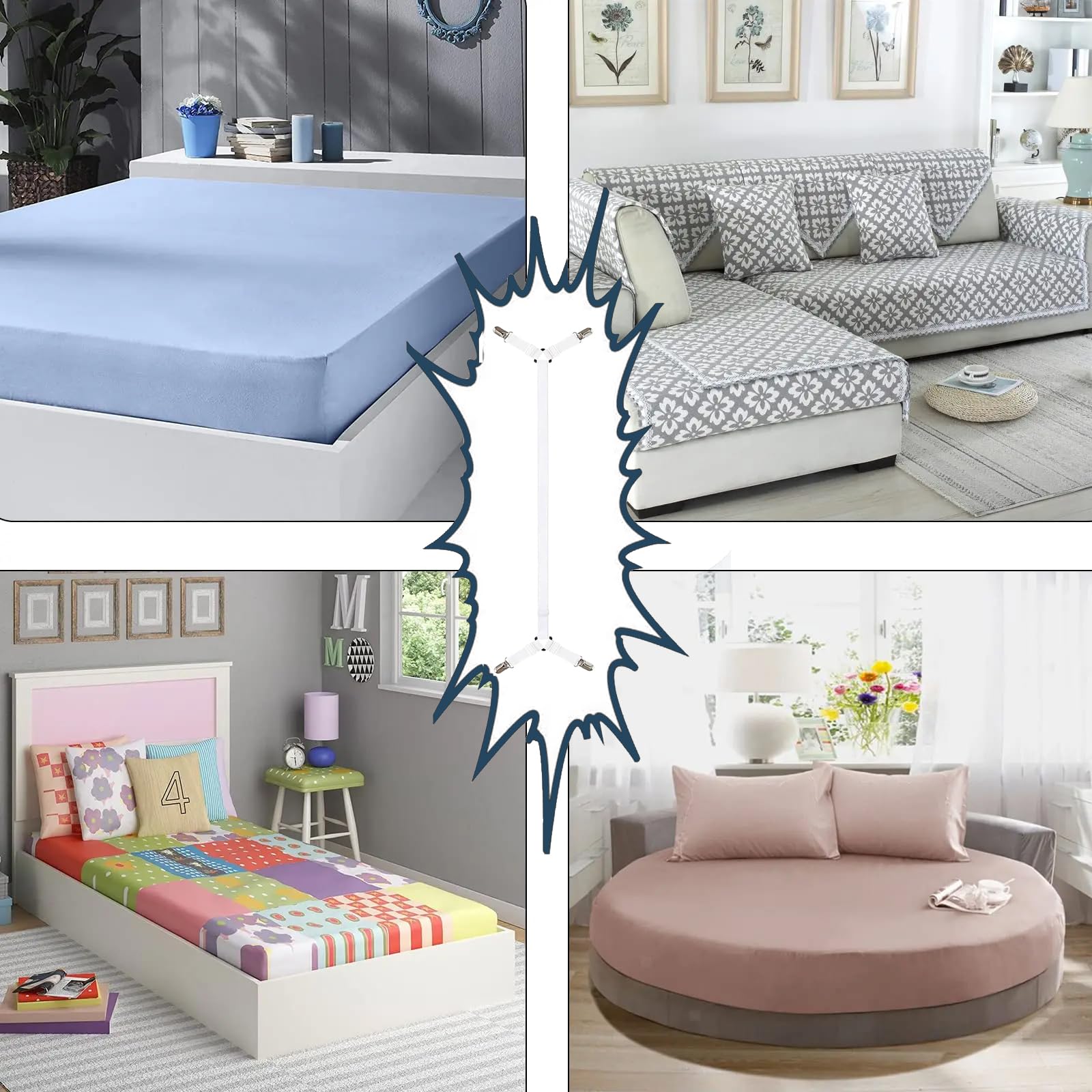 Consss correas para sábanas, estabilidad que evita deslizamientos nocturnos