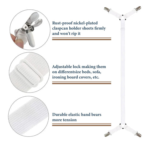 Consss correas para sábanas, instalación fácil, fijan la sábana sin esfuerzo