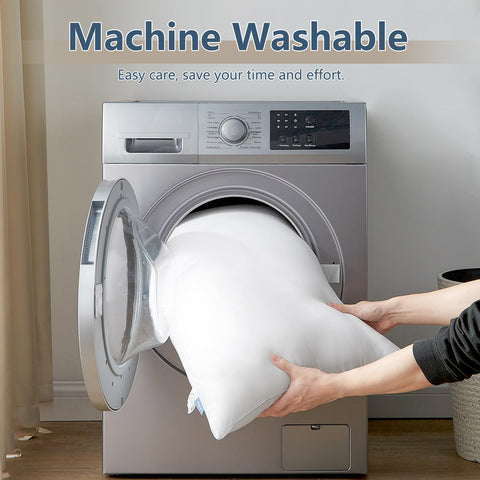 CozyLux almohadas lavables a máquina para cuidado sencillo y diario.