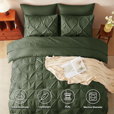 CozyLux funda almohada 20x26 Verde para un acabado decorativo y estable.