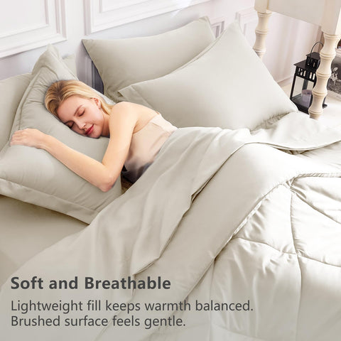 CozyLux relleno alternativo suave brinda calor sin plumas para dormir cómodo