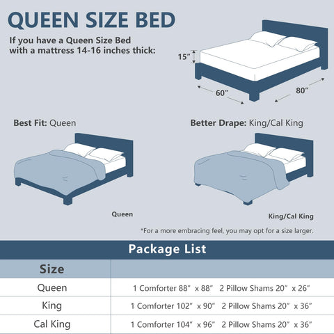 Tejido transpirable CozyLux, descanso fresco durante la noche.