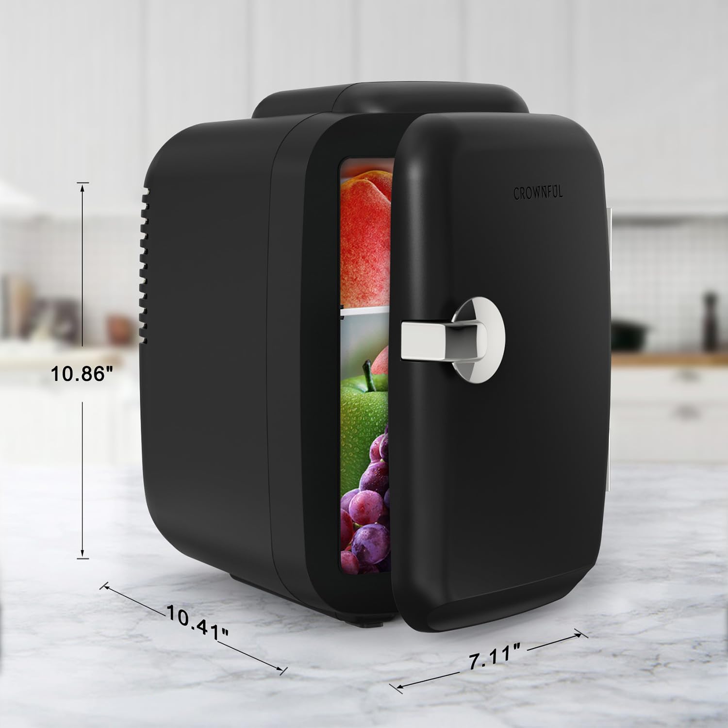 CROWNFUL Mini Nevera para coche: enfriamiento y calentamiento en viajes