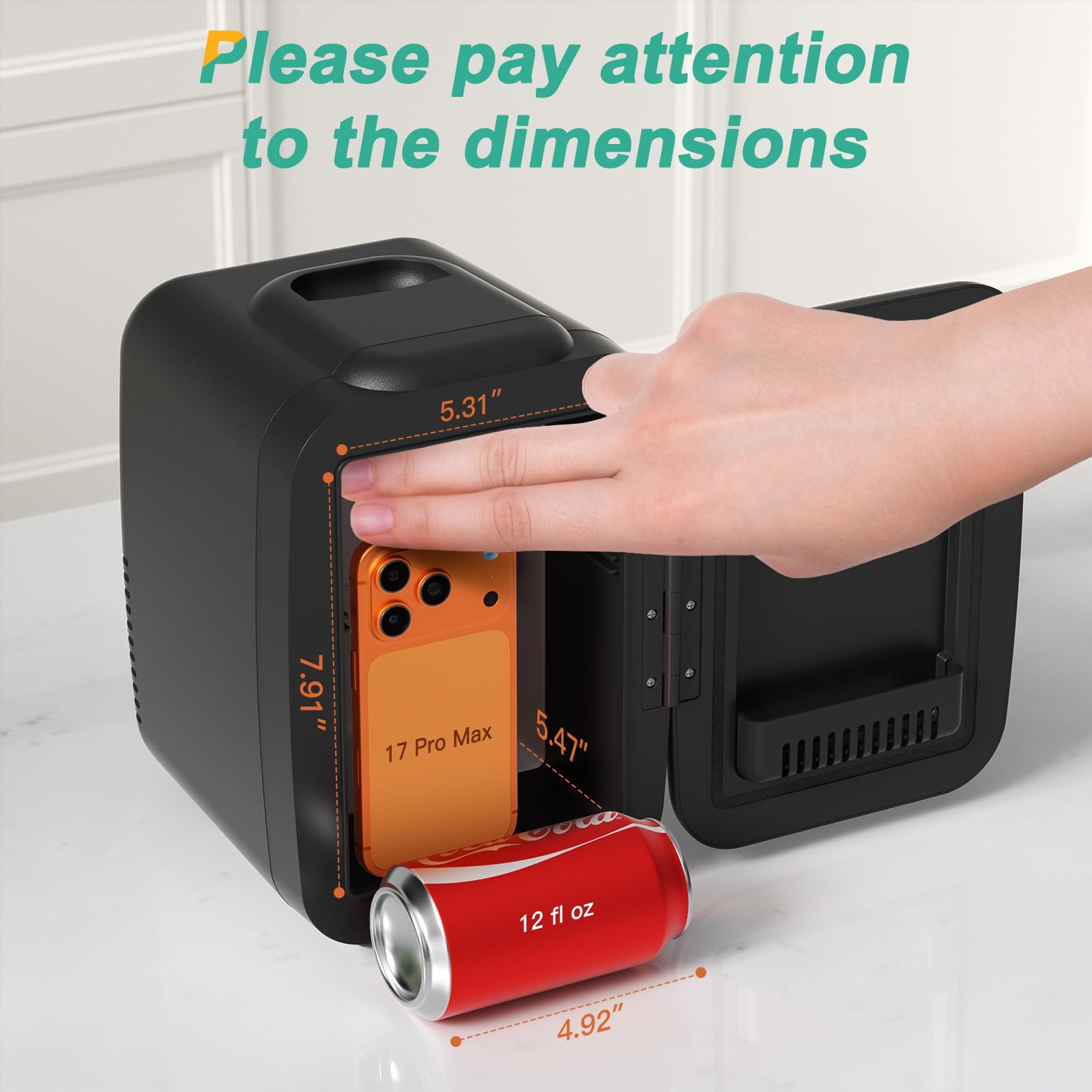 CROWNFUL Mini Nevera para cuidado de la piel: refrigeración de cremas y sueros