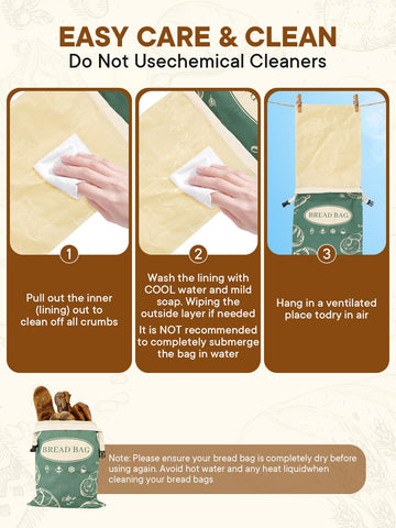 CUIJIALAHA: bolsa apta para congelar, ideal para pan horneado en casa.