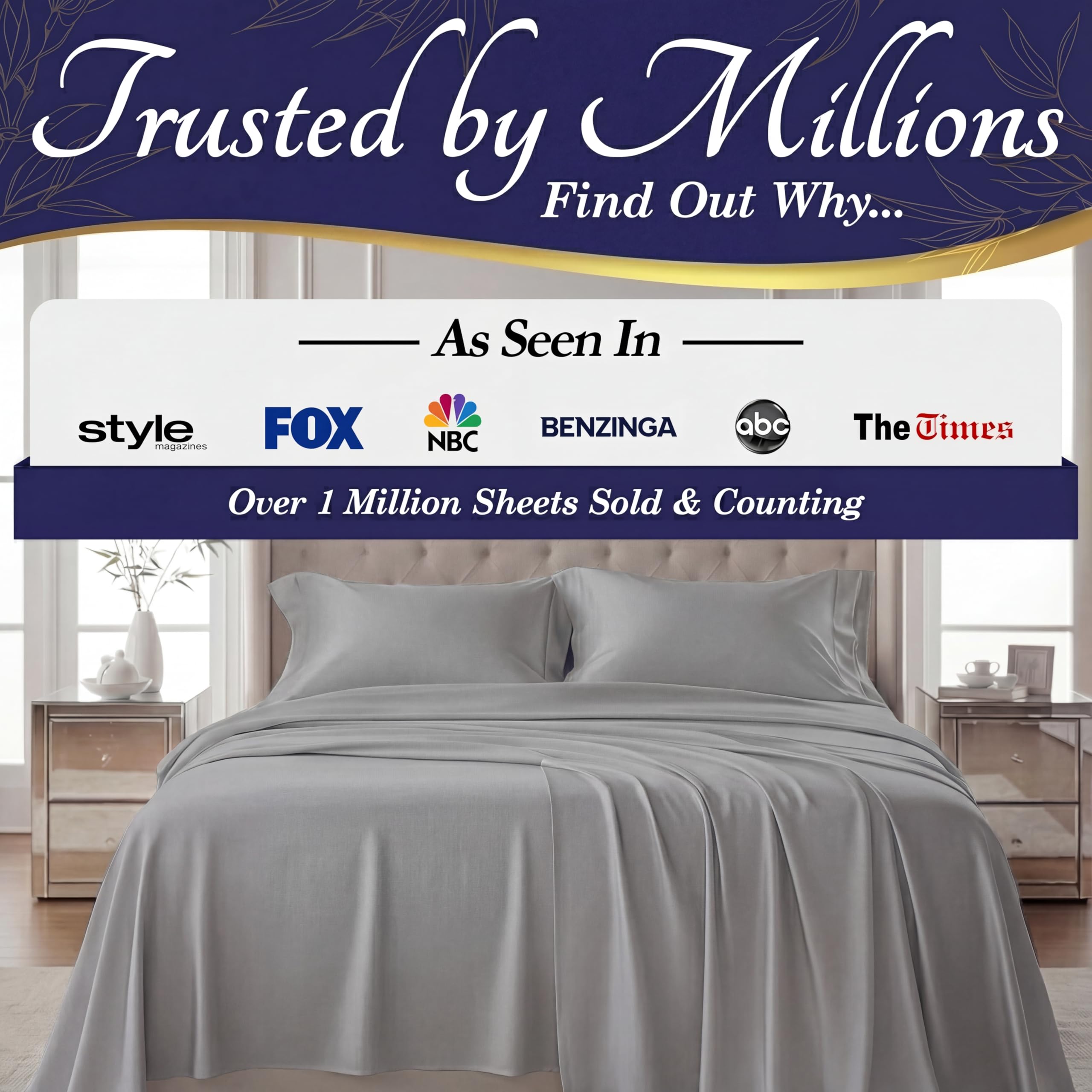 Sábanas DECOLURE con puntada doble para mayor durabilidad