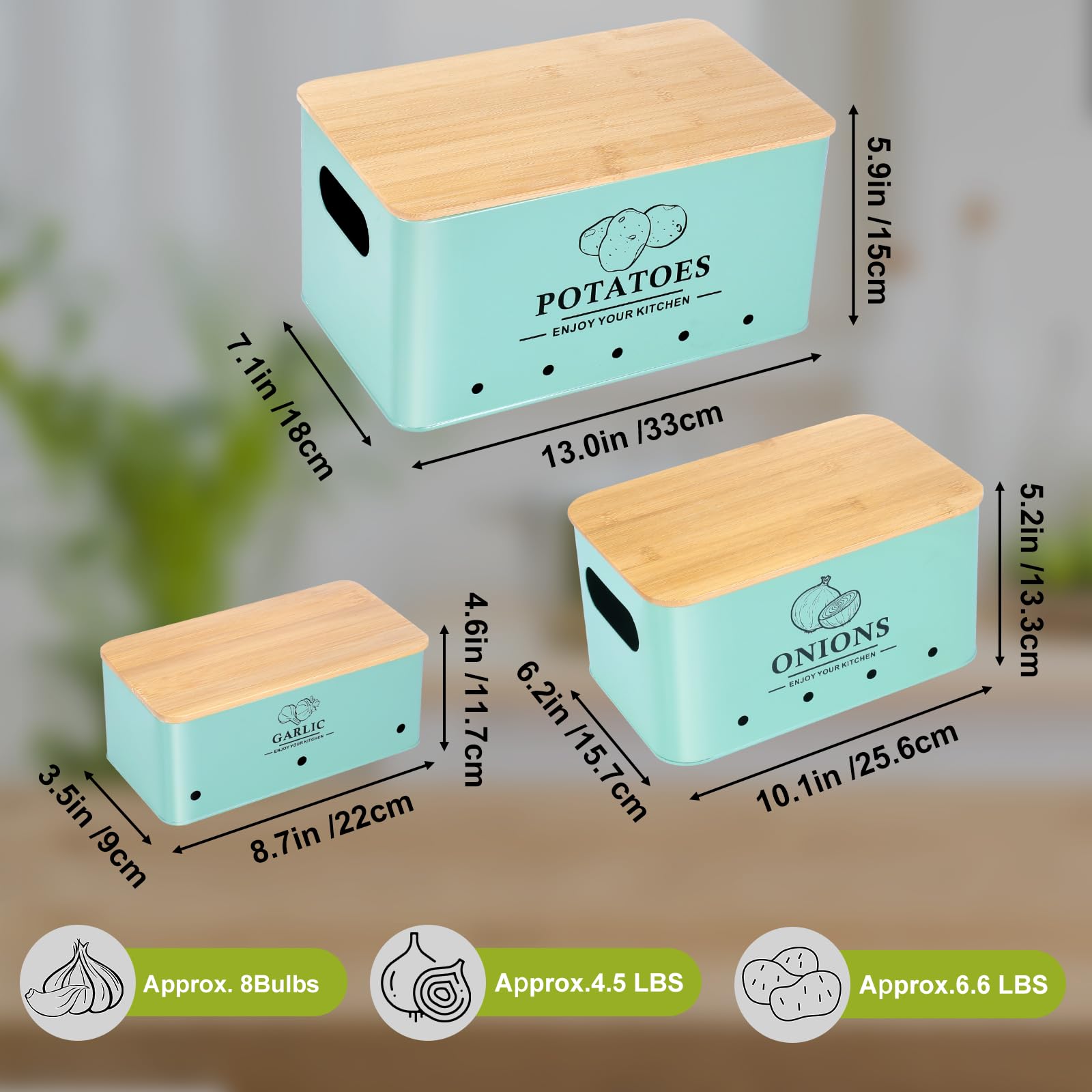 Dekosilave: contenedor para ajos con aireación para conservar aroma