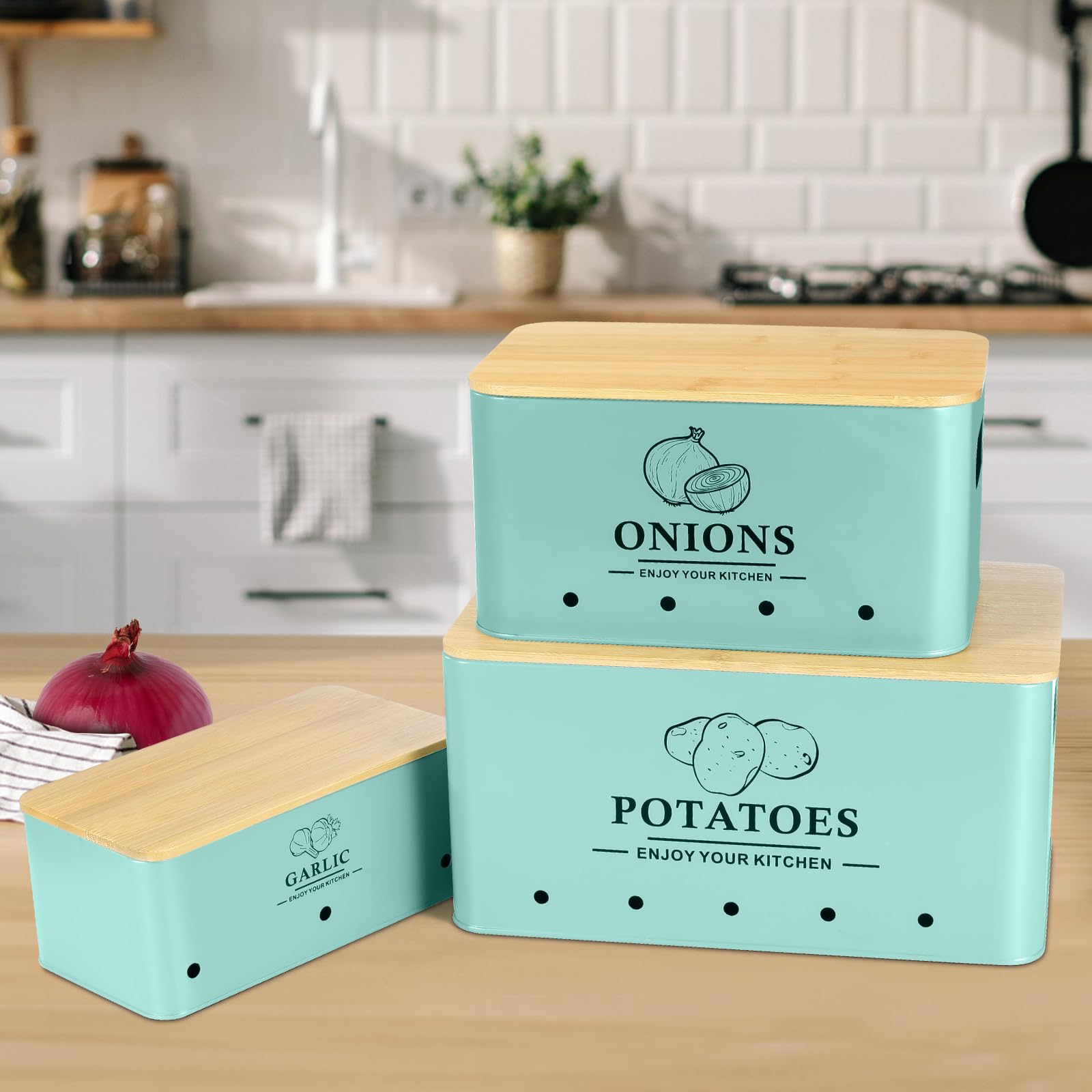 Dekosilave: contenedor para papas con ventilación para mantenerlas secas